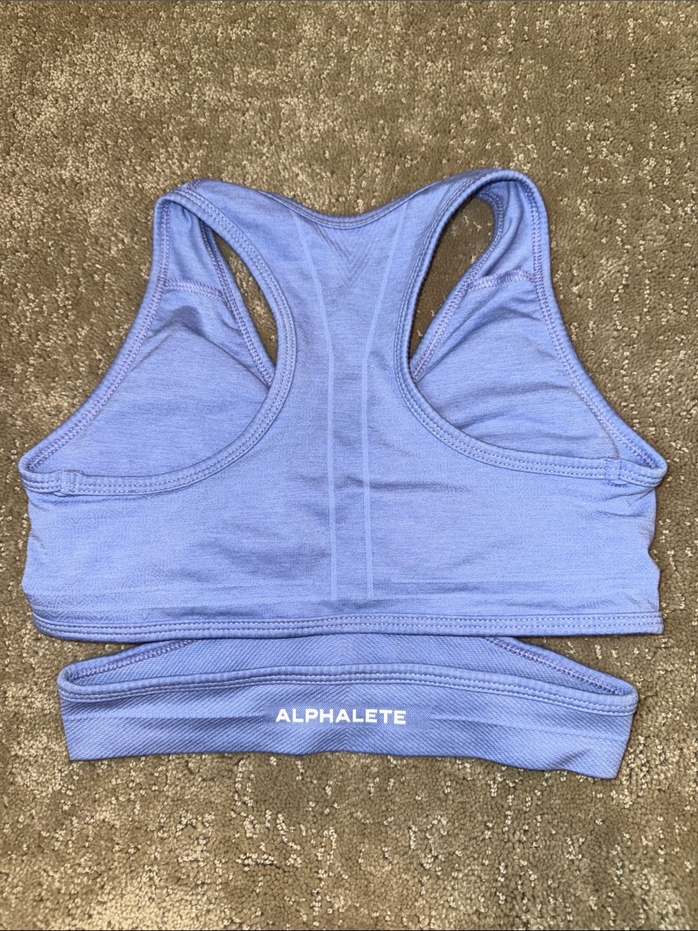 Alphalete Lilac Stratus Cutout Racerback Work Out Sports Bra - Picture 4 of 7